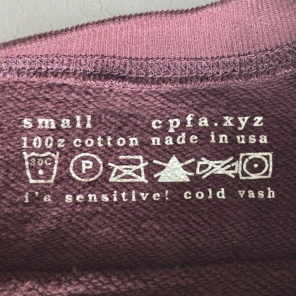 Cactus Plant Flea Market Being Awareness Bliss Sweatshirt Brown Sz S Made in USA - Picture 4 of 11